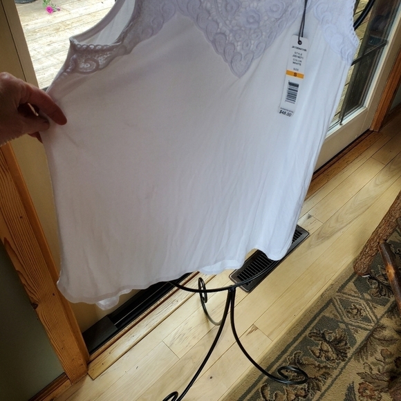 Joseph A White Scalloped Lace Sleeveless Sz. S Tank Top Tunic - Picture 7 of 11